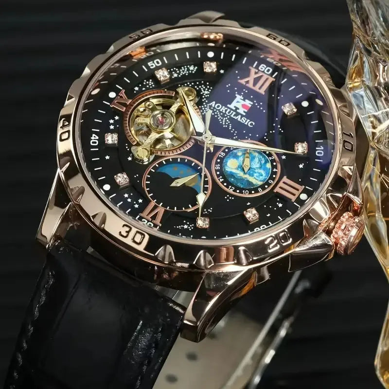 Large Dial Hollow Automatic Mechanical Watch - MaJuah
