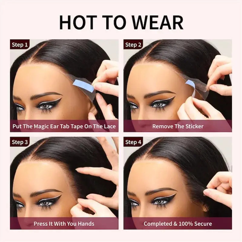 Beautyforever 13x4 Raw Straight Human Hair Lace Frontal Wig Glueless Brazilian Virgin Human Hair Wig PreEverything Ready to Wear, Ships From - United States - MaJuah
