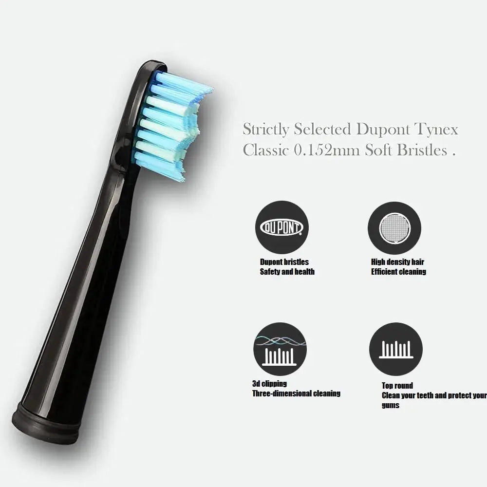 4/8/12/16 Pcs Replacement Brush Heads For Seago For Fairywill Electric Toothbrush Head Dupont Bristle Brush Refill Tooth Clean - MaJuah