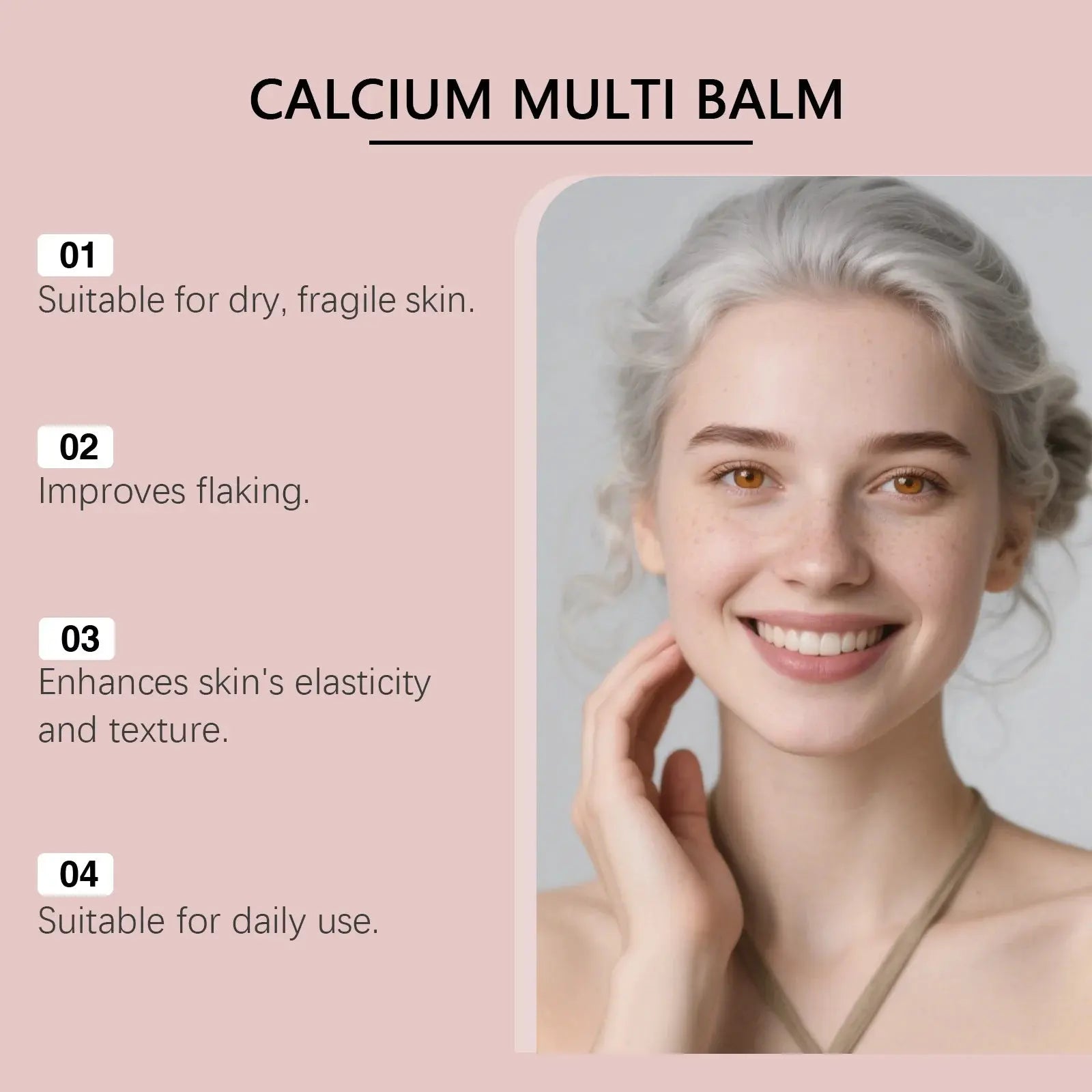 Calcium Multi Balm Stick – Firming, Hydrating & Smoothing Face Balm for Tightening & Daily Skincare Jo Beauty Flagship Store
