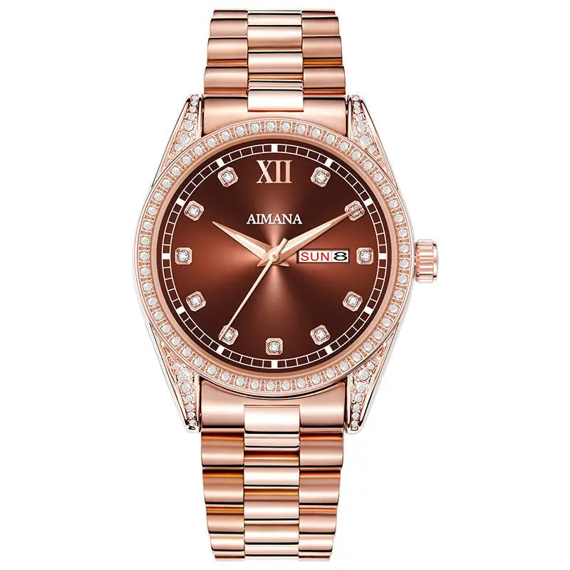 Log Series Diamond Disc Quartz Women's Watch - MaJuah