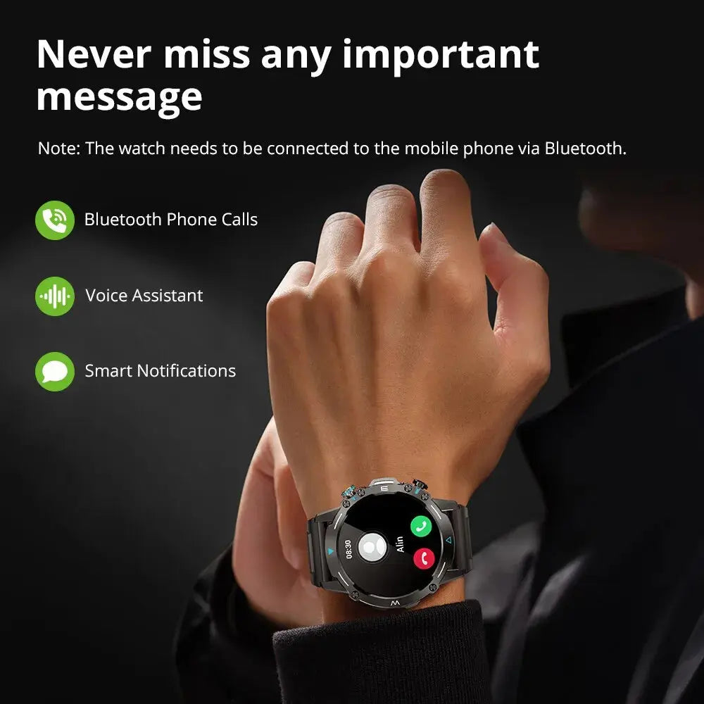 COLMI M42 Smartwatch 1.43'' AMOLED Display 100 Sports Modes Voice Calling Smart Watch Men Women Military Grade Toughness Watch - MaJuah