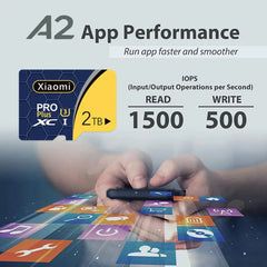XIAOMI Memory Card 2TB Micro TF SD Card 1TB Class10 High Speed 512GB128GB Cartao De Memoria Data Storage For Phone/Camera/Games