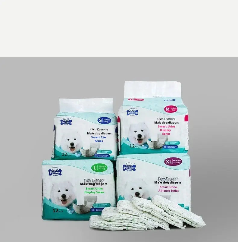 Petbest Male Dog Diaper Wearable Urine Display - MaJuah