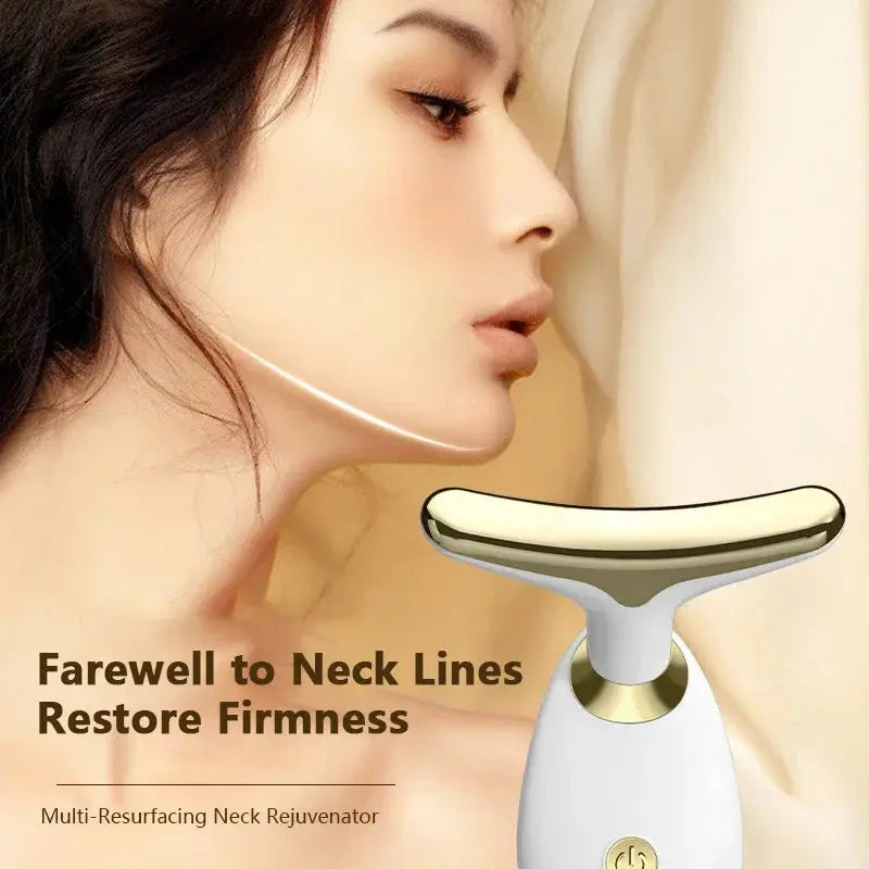 Neck Face Lifting Device Face Slimming Eye Massage Beauty Skin Facial Vibration Machine Anti Aging Reduce Edema Double Chin - MaJuah