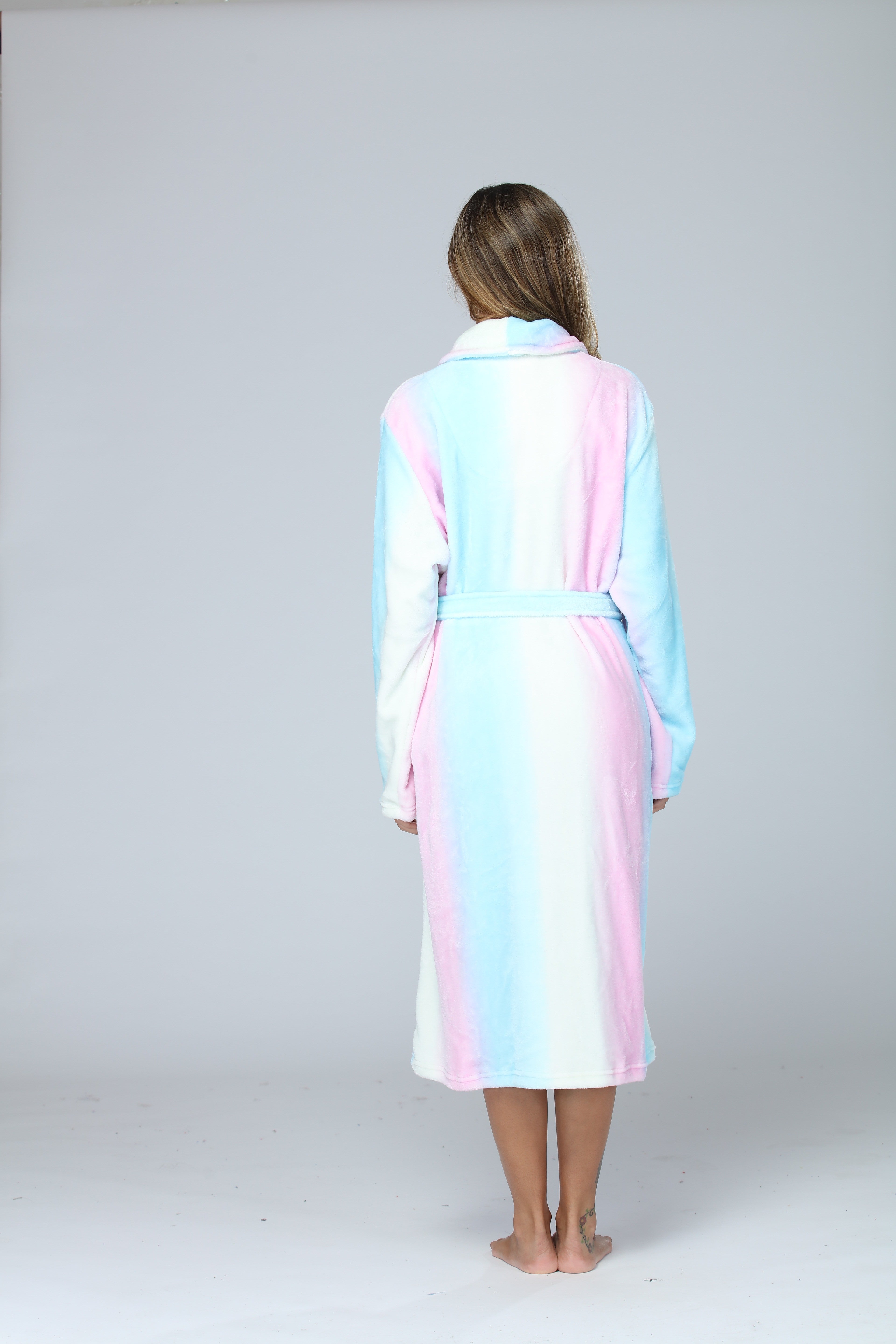 RONGTAI Womens Bathrobe Ladies Fleece Plush Warm Long Robes Fleece Nightgown Sleepwear CozyPet Store