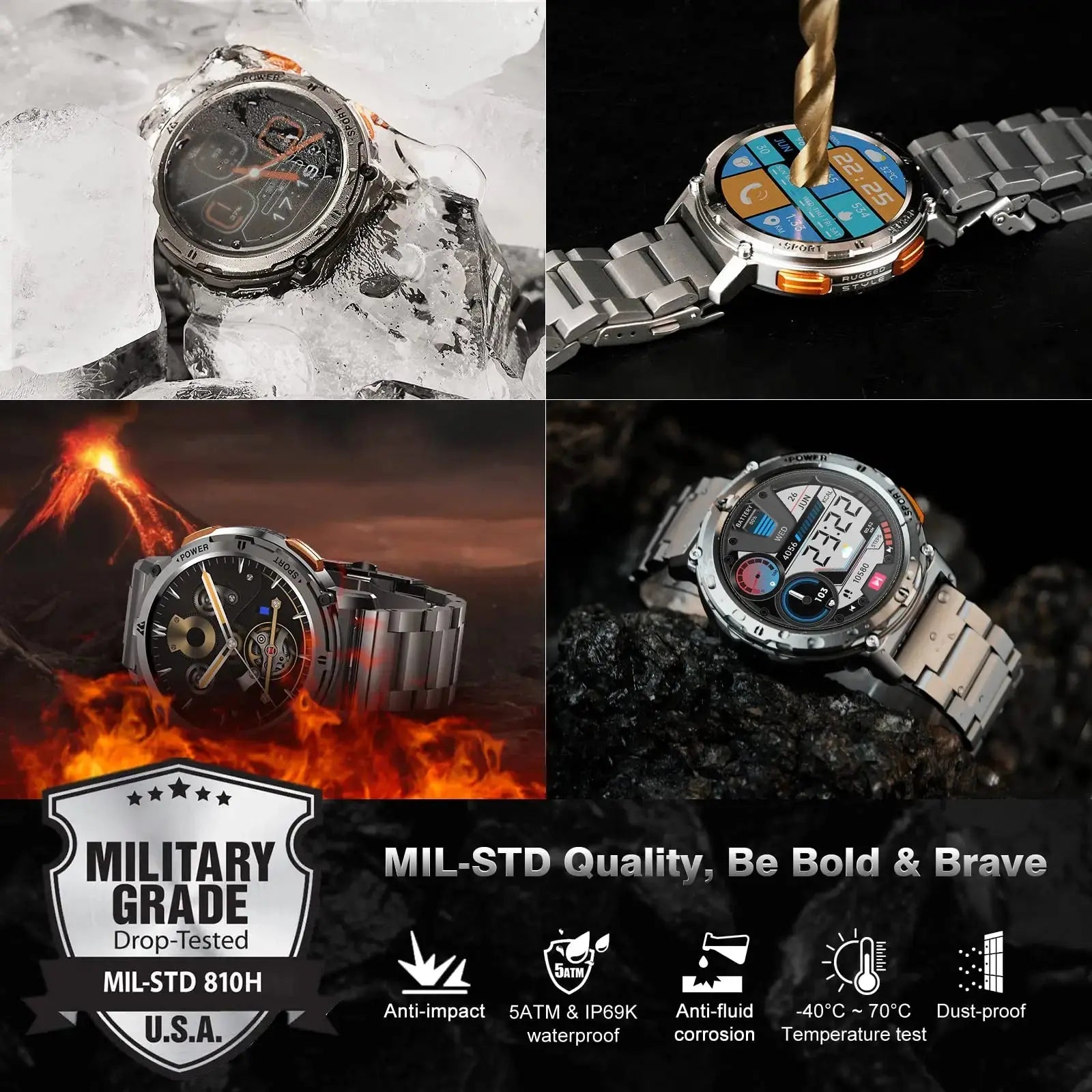 KOSPET TANK T2 Ultra Smartwatch For Men - MaJuah