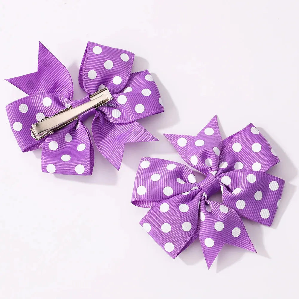 Cute Dot Hairpin and Heart Sunglasses Set for Kids - MaJuah