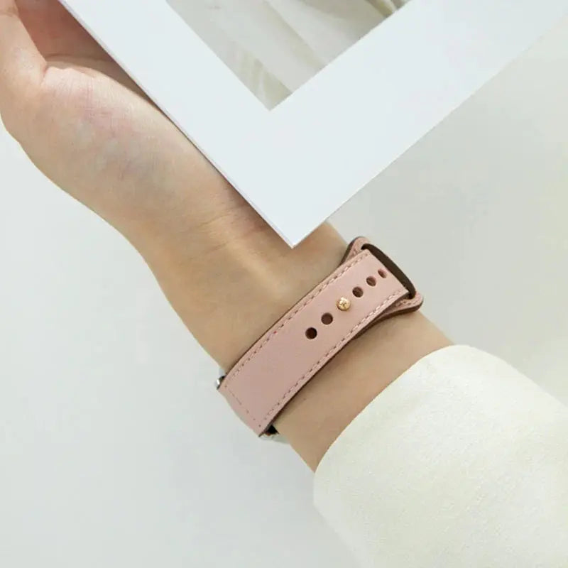 Leather Strap for Samsung Watch 6/4/5 40 44mm 43mm Pro 45mm bracelet 20/22mm Band for Galaxy Watch 4 Classic/Active 2/3 42 46mm - MaJuah