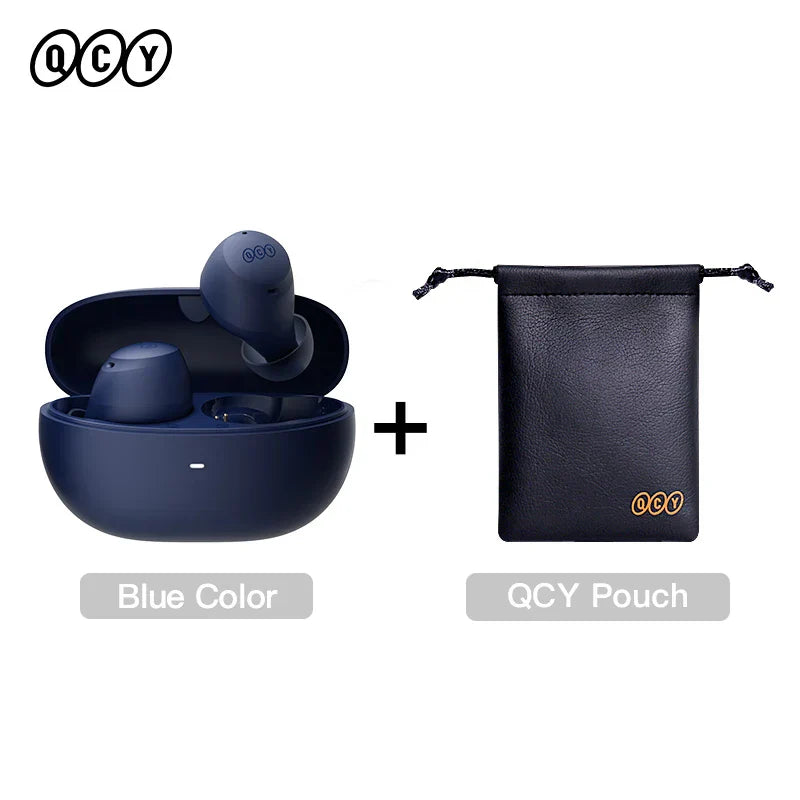 QCY HT07 ANC Wireless Earphones 40dB Noise Cancelling TWS Earbuds 6 Mic AI HD Call Bluetooth 5.2 HiFi Headphone 32H Playback, Ships From - CHINA