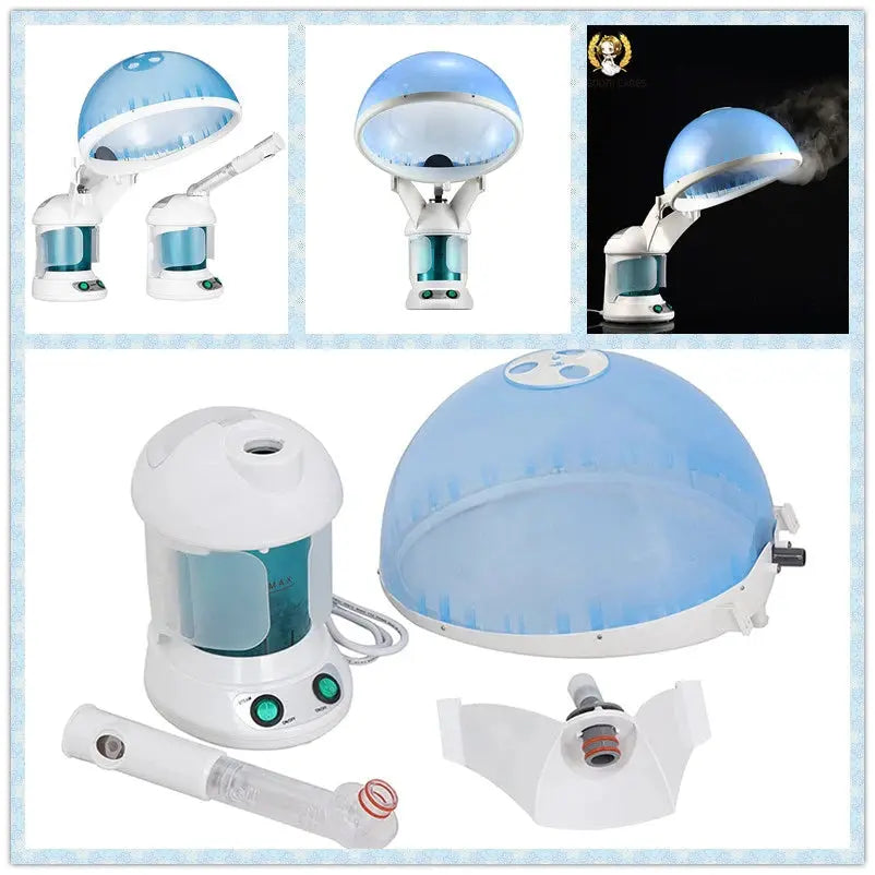 Face Hair Steamer Machine Humidifier Hot Nano Mist Sprayer Facial Ozone Vaporizer Hair Moisturizing Hydration Home Salon Steamer - MaJuah