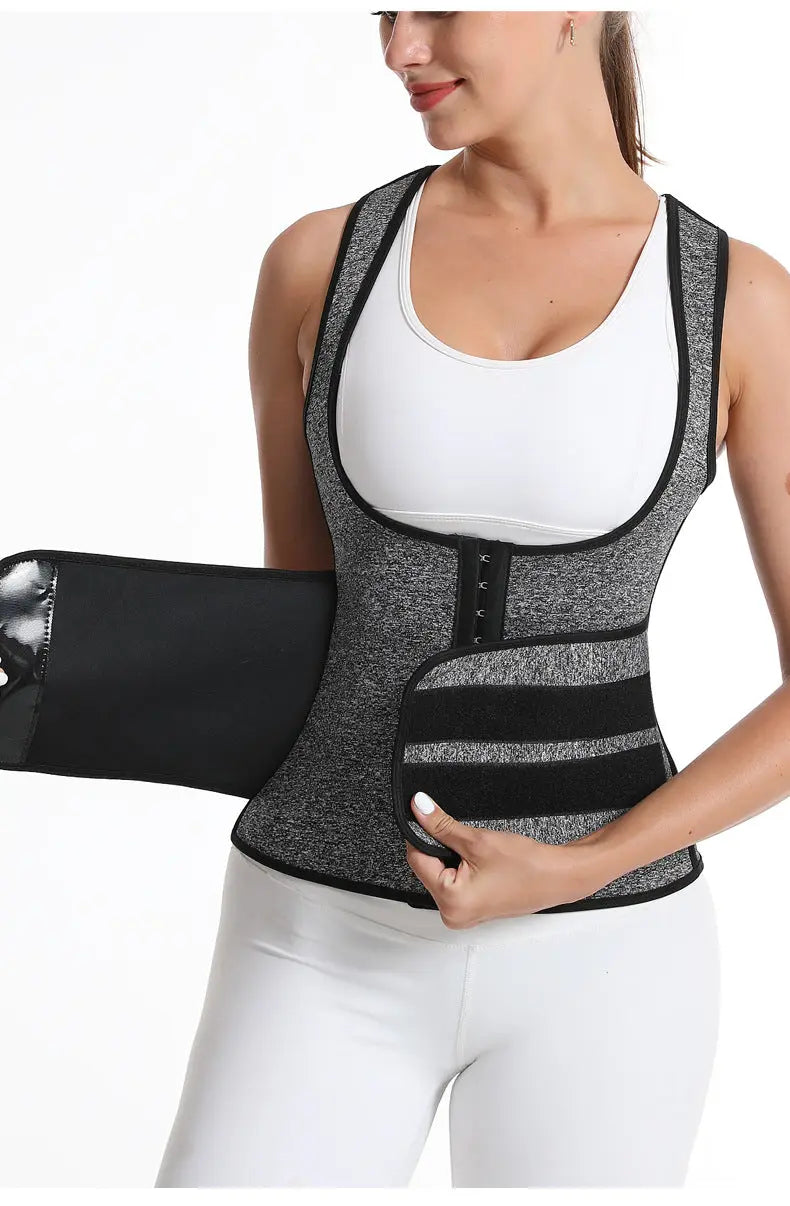 Neopren Waist Trainer For Women Workout Trimmer Belt Sauna Sweat Corset Cincher VickyLei