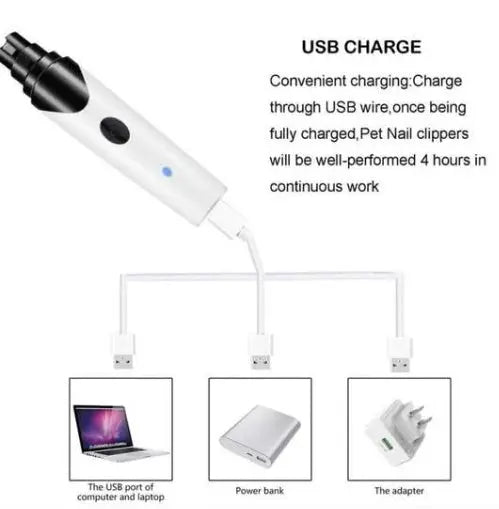 Pet Dog Cat Pencil Sharpener, Electric Nail Clippers Cleaning Nail Clippers - MaJuah