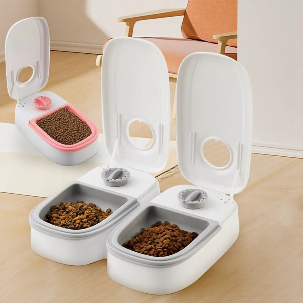Automatic Pet Feeder Smart Food Dispenser For Cats Dogs Timer Stainless Steel Bowl Auto Dog Cat Pet Feeding Pets Supplies - MaJuah
