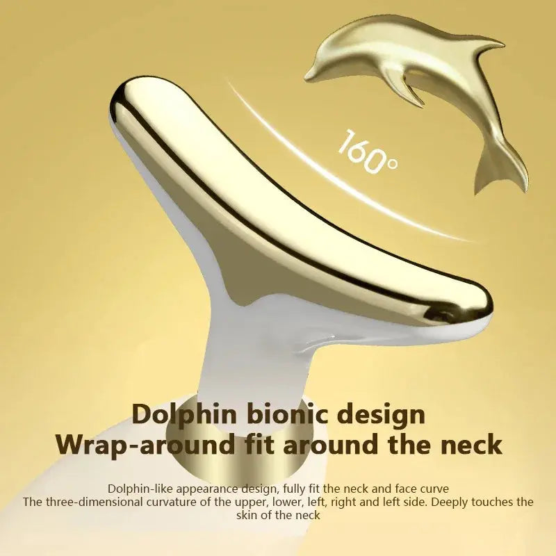 Neck Face Lifting Device Face Slimming Eye Massage Beauty Skin Facial Vibration Machine Anti Aging Reduce Edema Double Chin - MaJuah