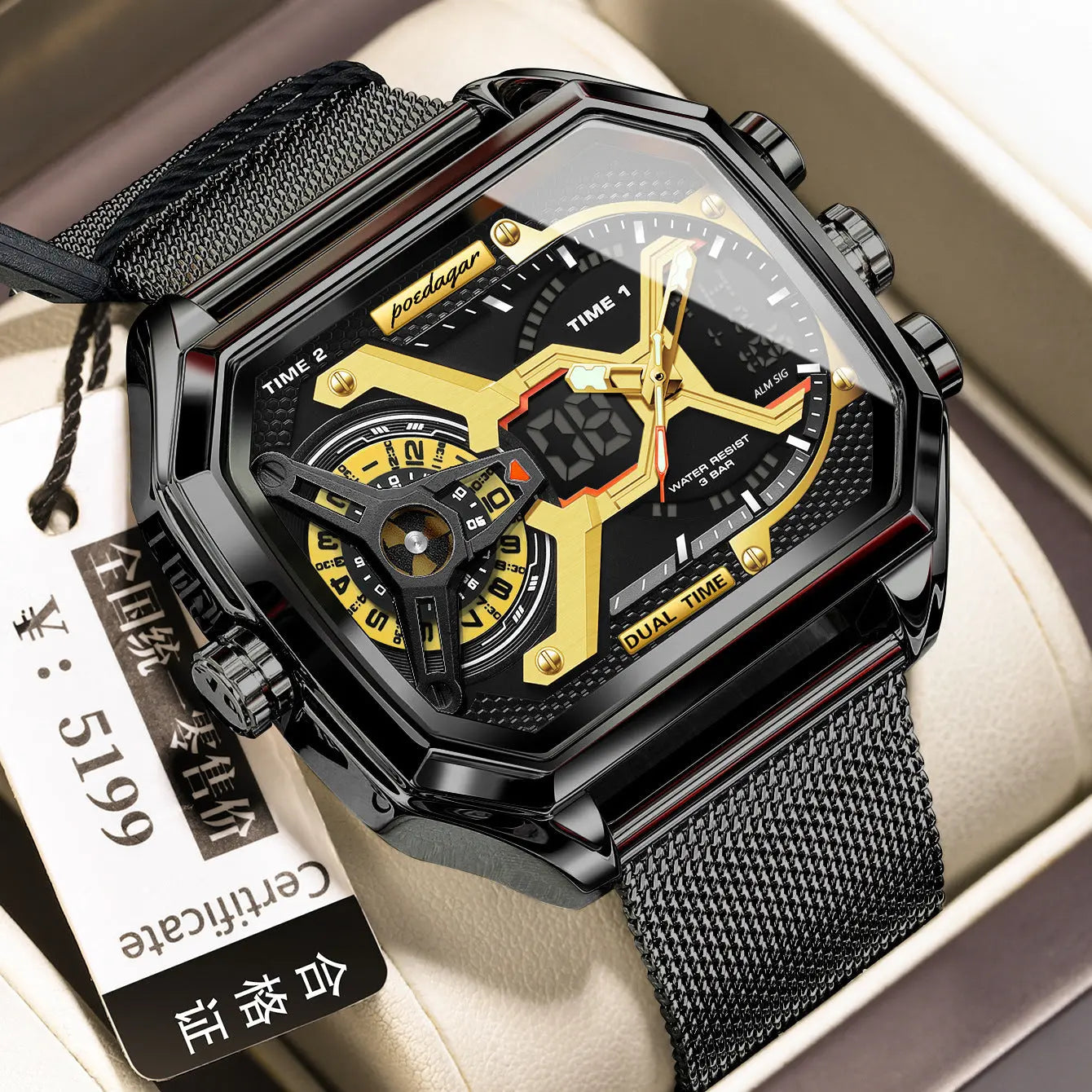 Multifunctional Waterproof Luminous New Men's Watch - MaJuah