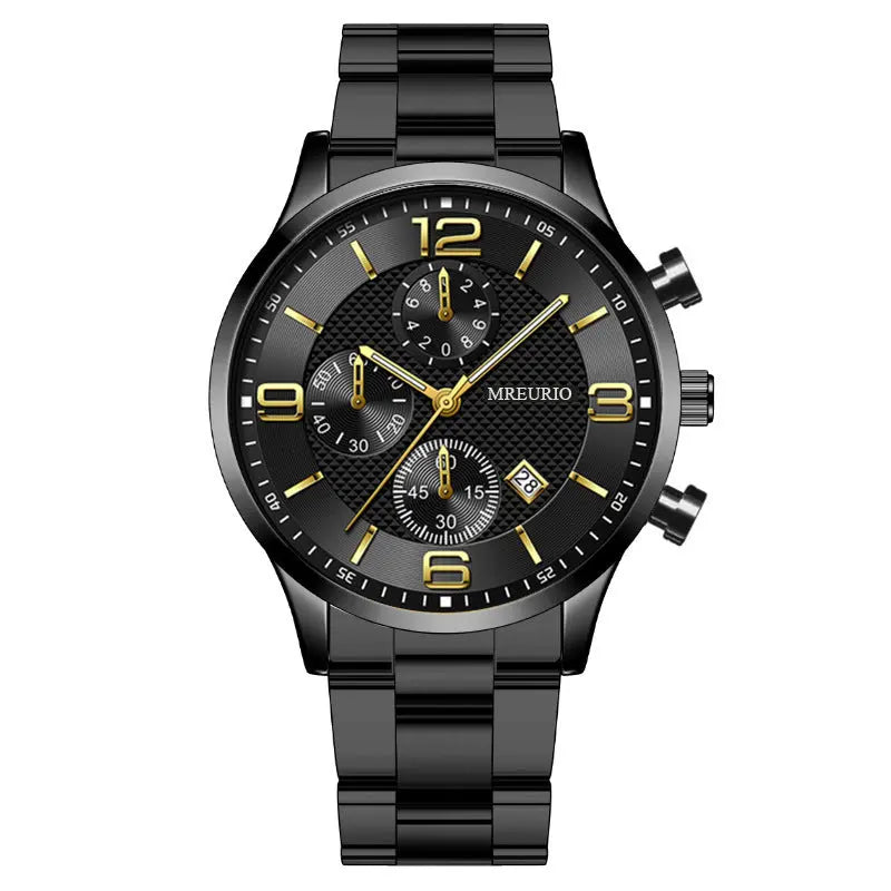 Fashion Numbers Three-eye Calendar Men's Watch - MaJuah