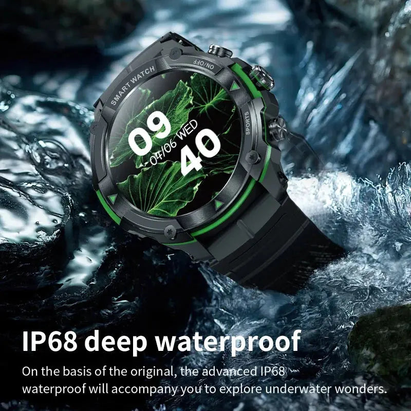 MASX MOSS Ⅱ smart watch 1.43'' AMOLED Display 420mAH bluetooth call Military-grade Toughness Waterproof Sport watch men - MaJuah