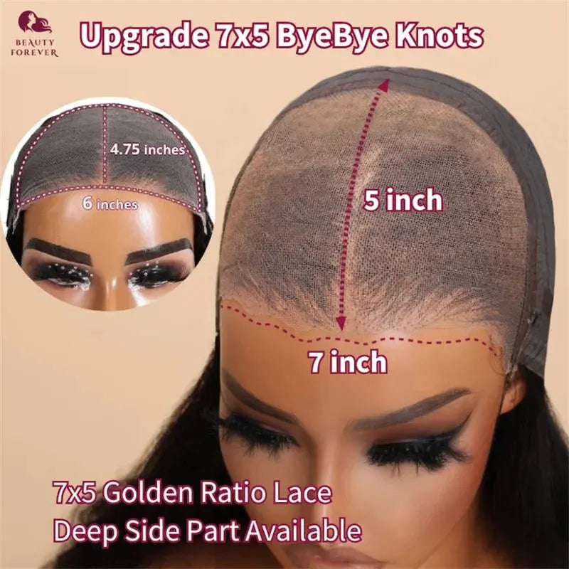 Beautyforever 13x4 Raw Straight Human Hair Lace Frontal Wig Glueless Brazilian Virgin Human Hair Wig PreEverything Ready to Wear, Ships From - United States - MaJuah