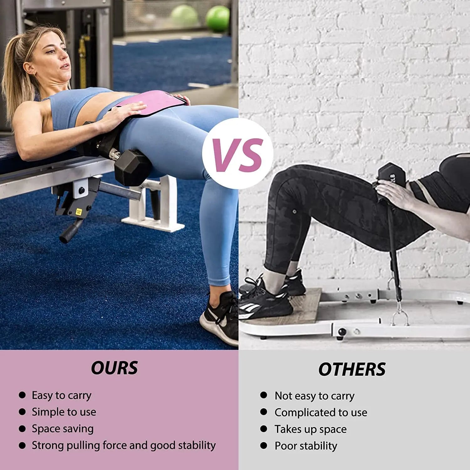 Thrust Trainer Weight-bearing Fitness Dumbbell Exercise Hip Thrust Belt - MaJuah
