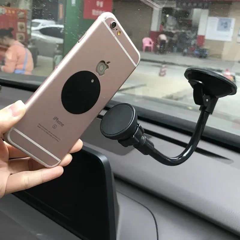 360° Magnetic Car Phone Holder For iPhone 11 Pro Xs Max 12 13 Suction Cup Magnet Car Window Mount Cell Mobile Phone Holder Stand - MaJuah