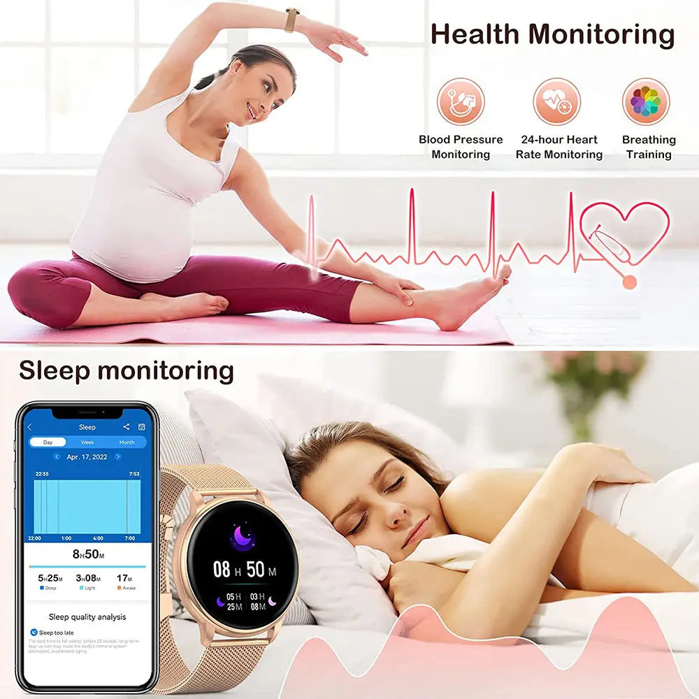 MEVADEN Meworden Y22 Bluetooth Smart Watch Call Watch Heart Rate Blood Pressure Monitoring - MaJuah