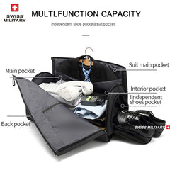 SWISS MILITARY New Men's Business Garment Bag