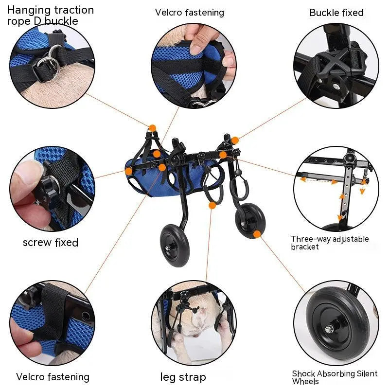 Pet Disabled Dog Wheelchair Scooter - MaJuah