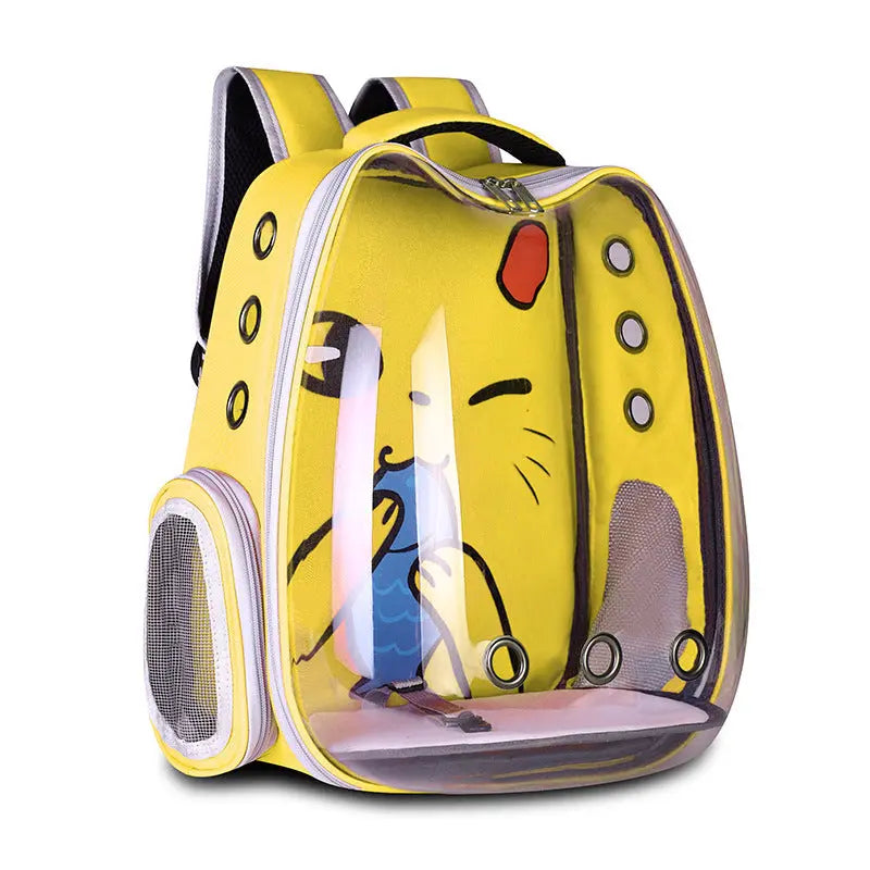 Pet Supplies Pet Backpack Convenient Pet Space Bag Breathable Shoulder Cat Bag Dog Bag - MaJuah