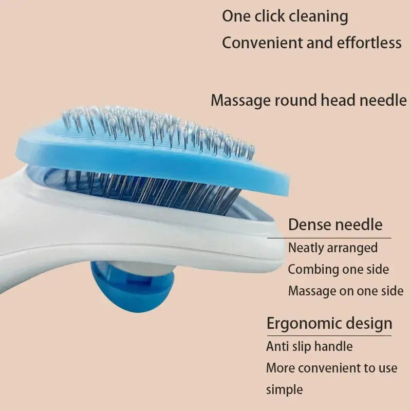 Pet Dog Hair Brush Cat Comb Pet Hair Remover Brush for Dogs Cats Puppy Kitten Grooming Tools Dogs Accessories Pet Supplies - MaJuah