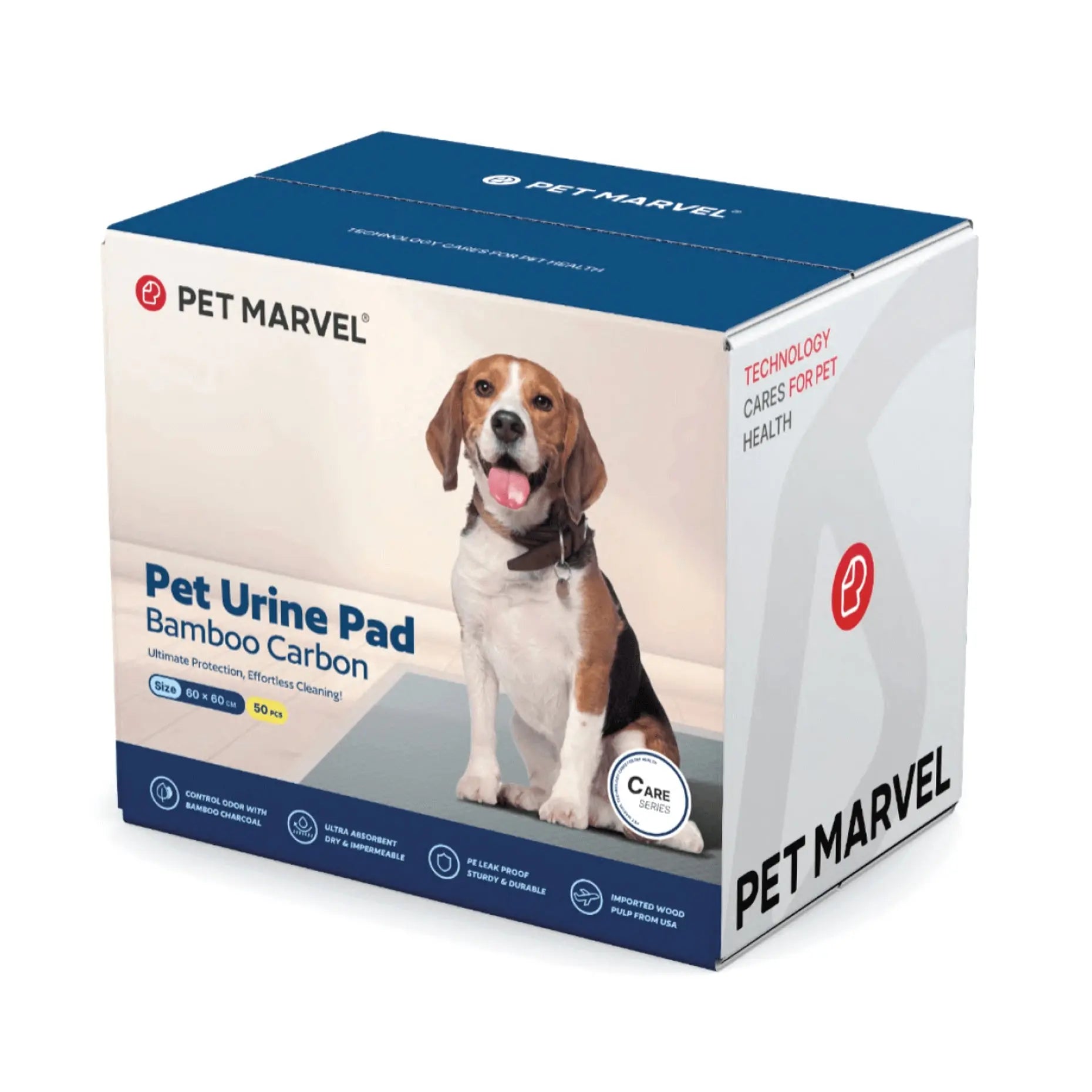 PETMARVEL Disposable Charcoal Puppy Pads Odor Control 24x24 Inches - MaJuah