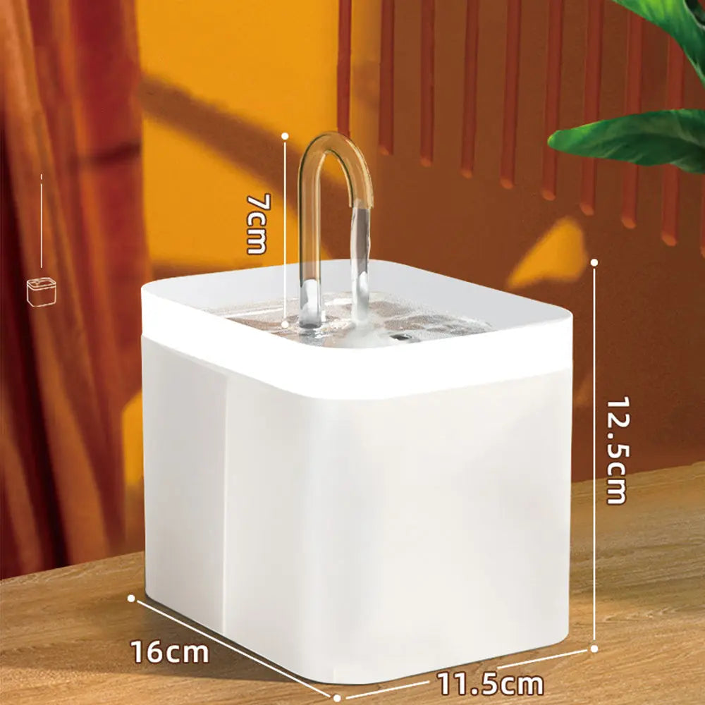 Automatic Cat Water Fountain Auto Filter USB Electric Mute Cat Drinker Bowl 1.5L Recirculate Filtring Drinker For Cats Pet Water Dispenser - MaJuah
