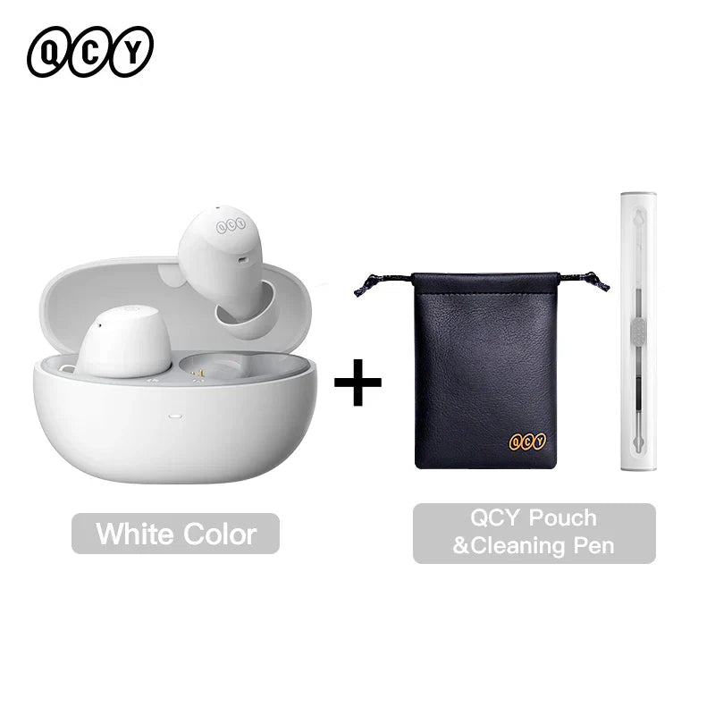 QCY HT07 ANC Wireless Earphones 40dB Noise Cancelling TWS Earbuds 6 Mic AI HD Call Bluetooth 5.2 HiFi Headphone 32H Playback, Ships From - CHINA
