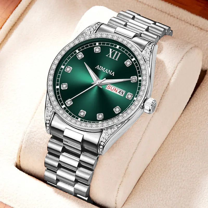 Log Series Diamond Disc Quartz Women's Watch - MaJuah