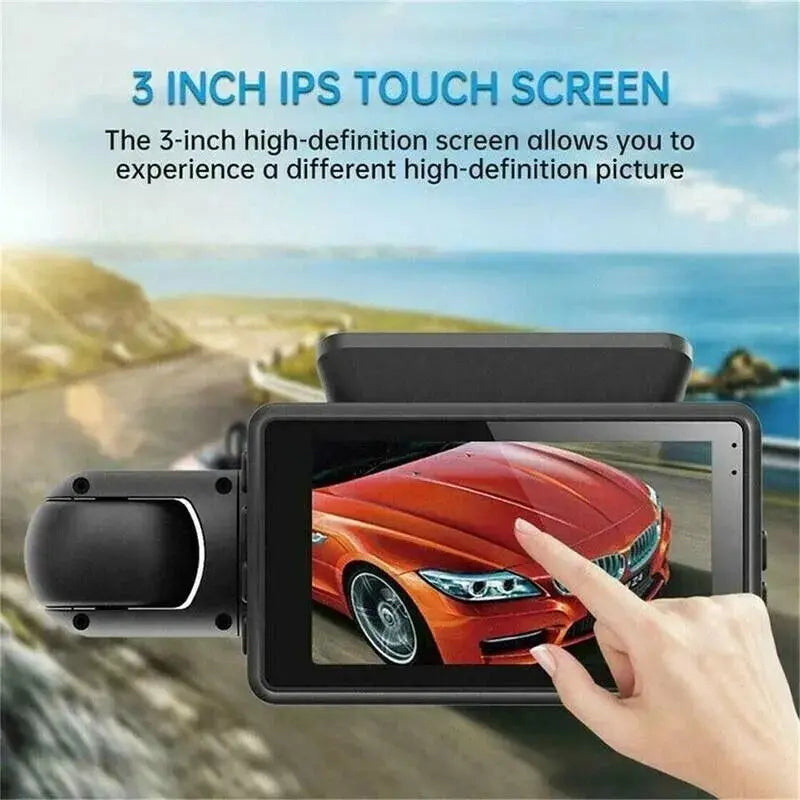 1080P Dual Lens Car DVR Dash Cam Video Recorder G-Sensor Front And Inside Camera - MaJuah
