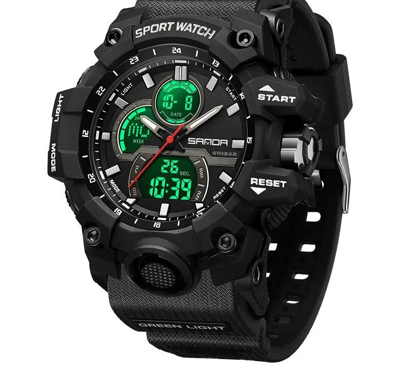 Dried Shrimp Cool Personality Student Fashion Sports Waterproof Electronic Watch - MaJuah