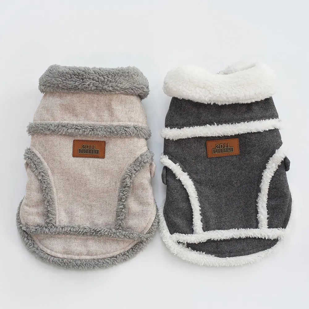 Dog Clothes Winter Pet Dog French Bulldog Jacket Thick Warm Dog Coat - MaJuah