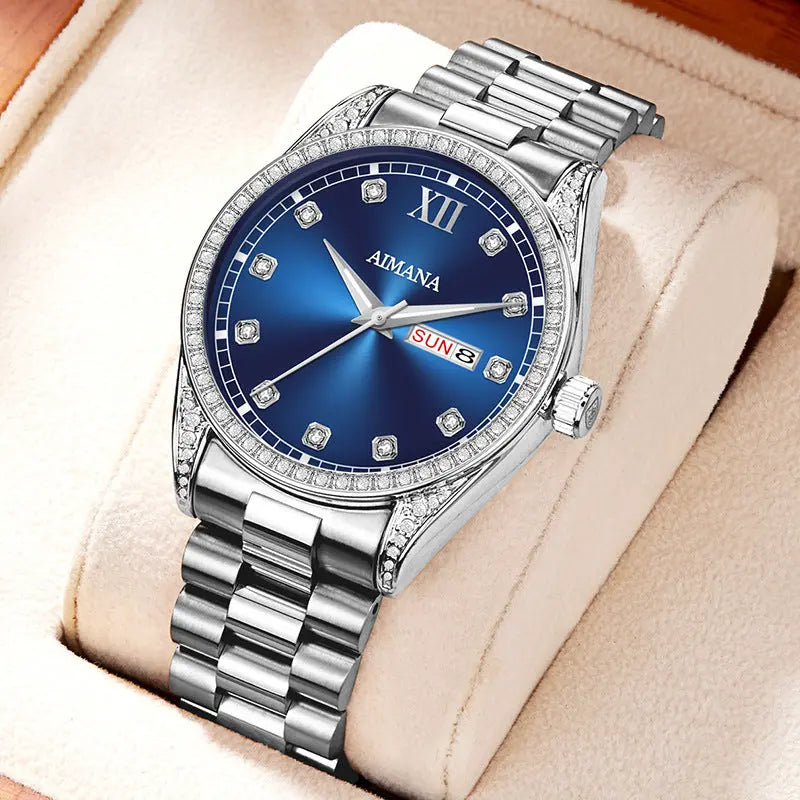 Log Series Diamond Disc Quartz Women's Watch - MaJuah