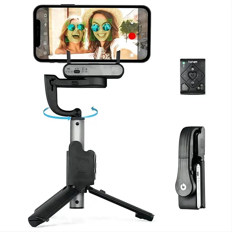 Hohem iSteady Q Handheld Gimbal Stabilizer Phone Selfie Stick Extension Rod Adjustable Tripod with Remote Control for Smartphone - MaJuah