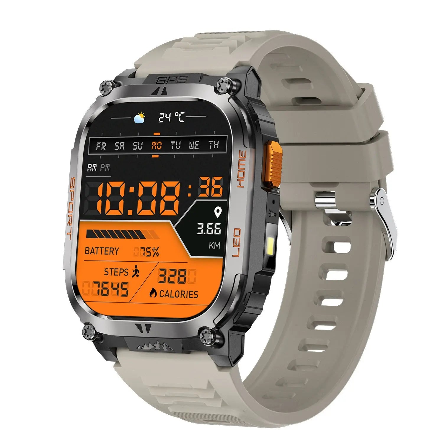 QX18 Smart Bracelet GPS Positioning Sports LED Health Monitoring - MaJuah