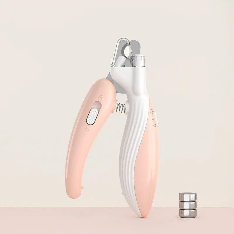 Pet Nail Clippers Dog Nail Clippers Cat Nail Clippers LED Electric Nail Grinder Pet Supplies LED Light Pet Nail Clippers - MaJuah
