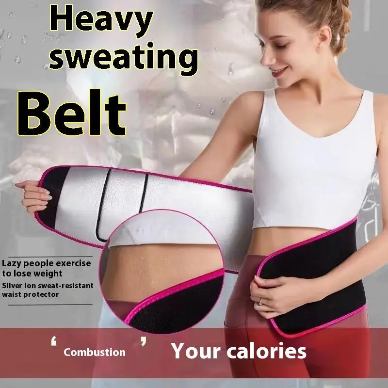 Violently Sweat Waistband Exercise Fitness Belly Contracting Weight Loss Waist Support Trainer - MaJuah