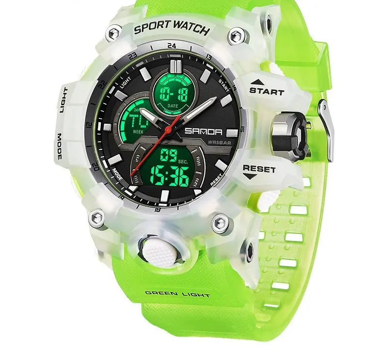 Dried Shrimp Cool Personality Student Fashion Sports Waterproof Electronic Watch - MaJuah
