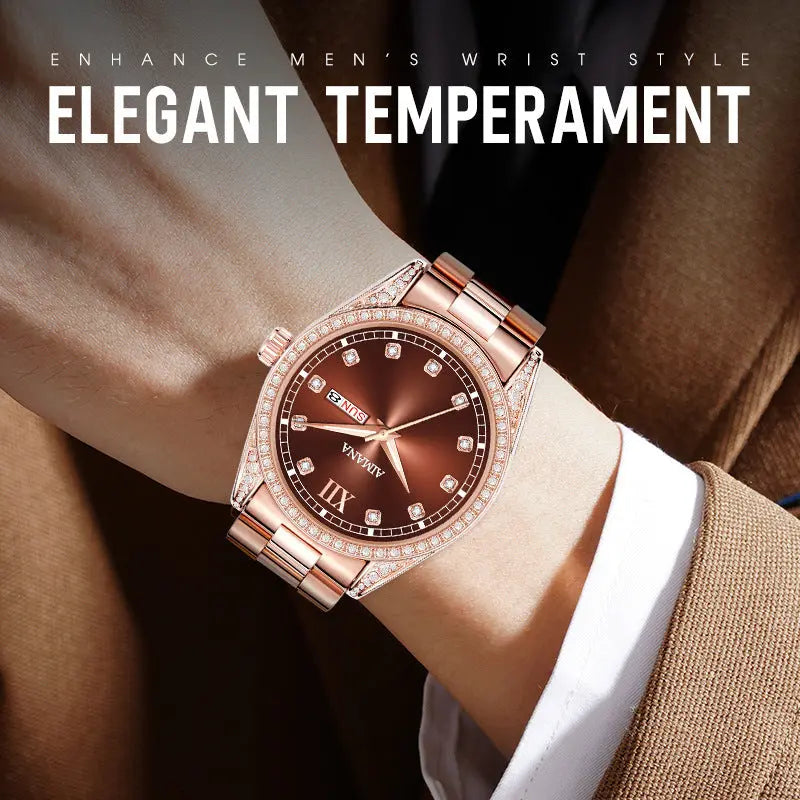 Log Series Diamond Disc Quartz Women's Watch - MaJuah