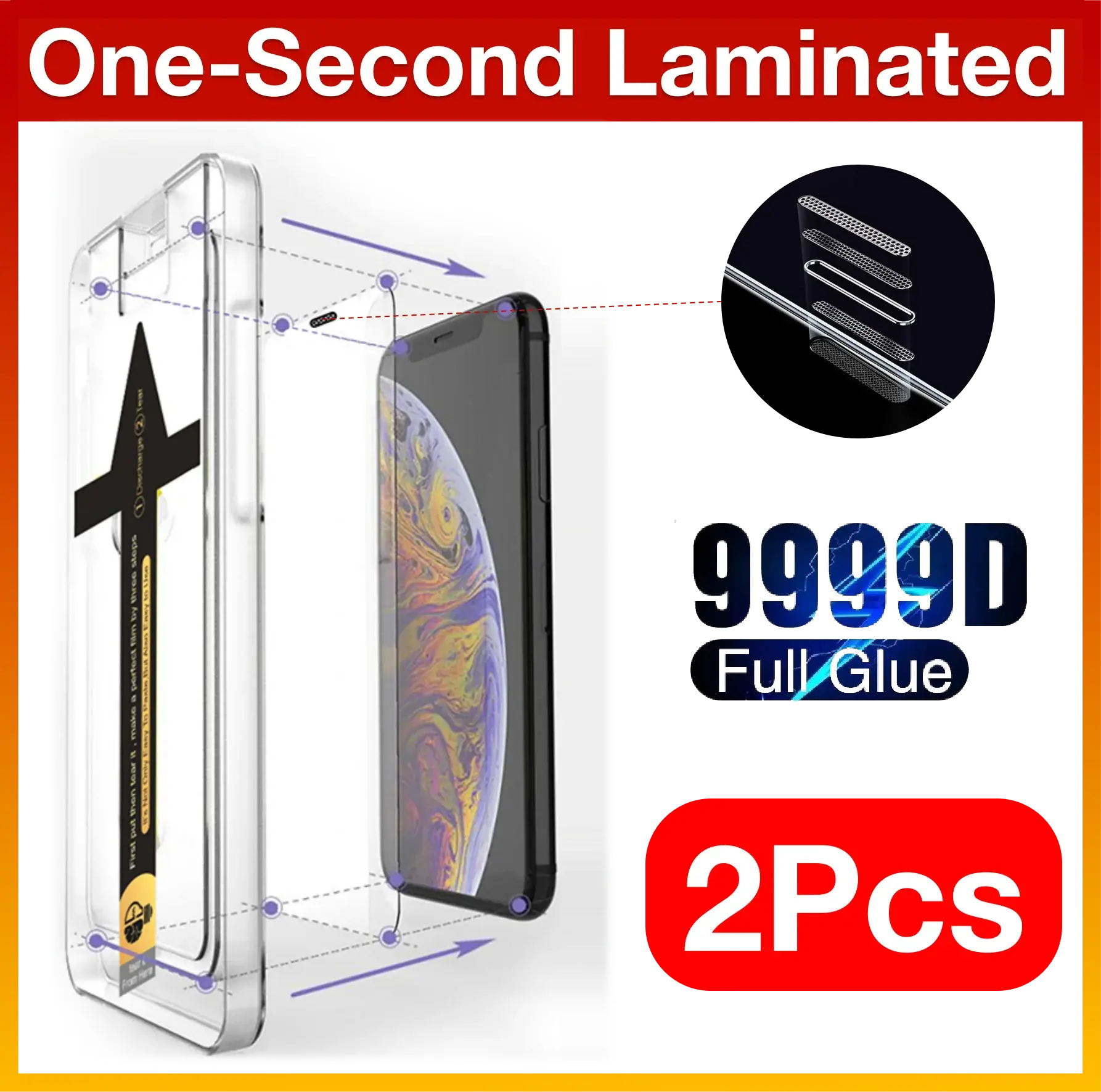 [2PCS] for iPhone 14 screen protector 13 12 11 X XS XR Pro Max Explosion-proof Screen Protector Protective Glass with Install magicjohn - MaJuah