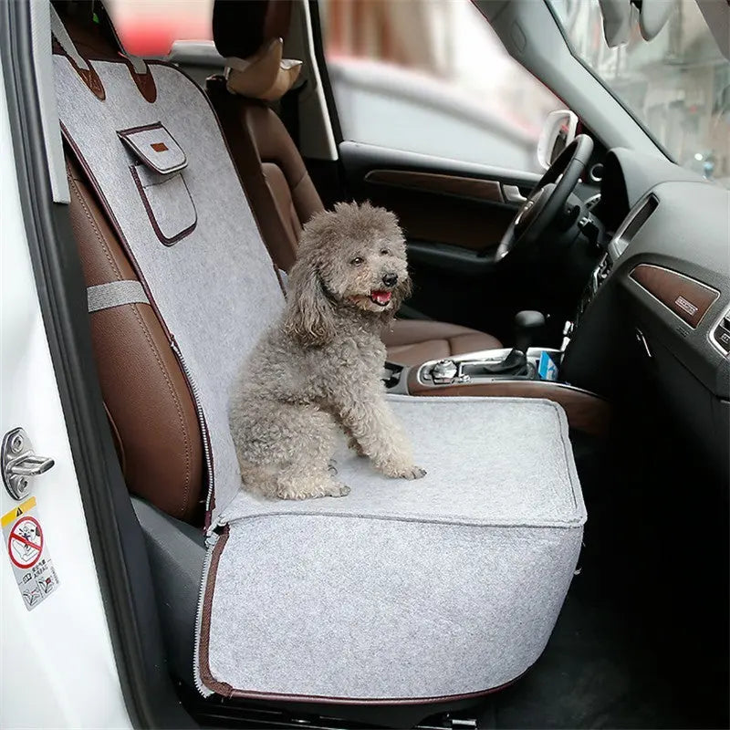 Retro Dual-purpose Pet Car Mat Front Seat Cushion - MaJuah