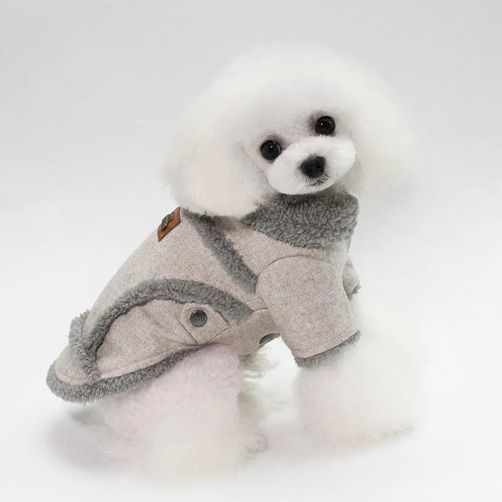 Dog Clothes Winter Pet Dog French Bulldog Jacket Thick Warm Dog Coat - MaJuah