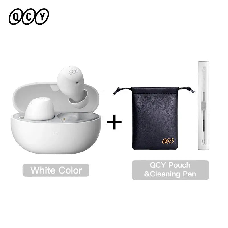 QCY HT07 ANC Wireless Earphones 40dB Noise Cancelling TWS Earbuds 6 Mic AI HD Call Bluetooth 5.2 HiFi Headphone 32H Playback, Ships From - spain - MaJuah