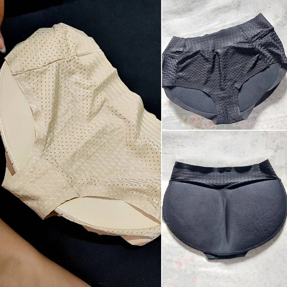 Women Padded Butt Enhancer Push Up Panties Fake Buttocks Hip Pads But Briefs Panty lift Underwear Butt Lifter Shaper