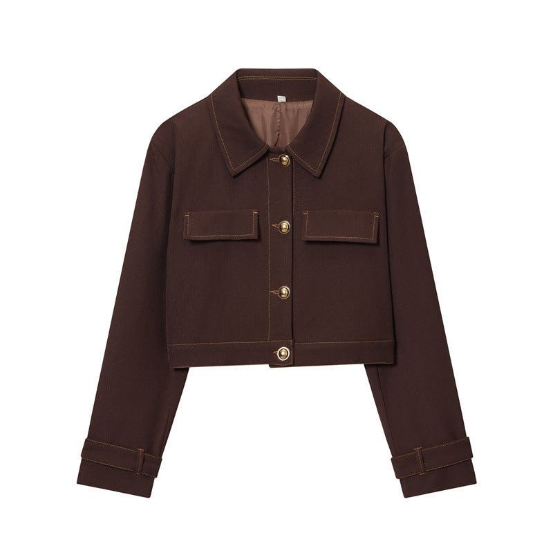 Piped Short Jacket With Flare Pants Set CozyPet Store